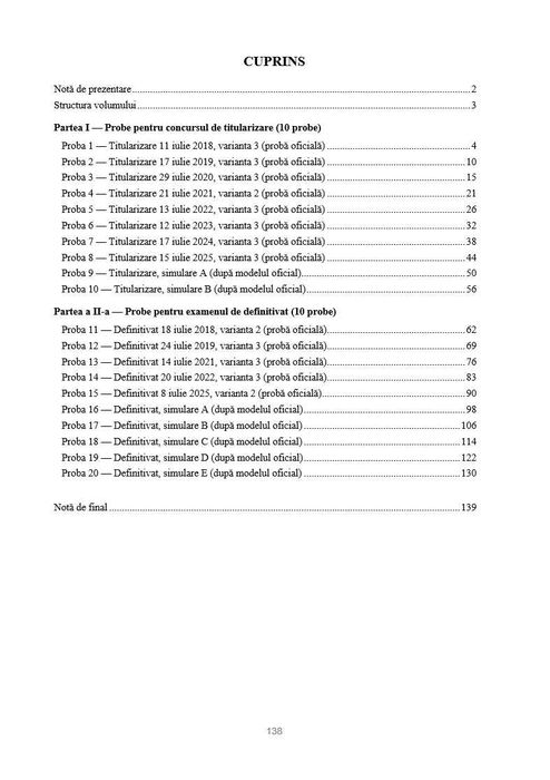 Biologie (cod 009) – Vol. I-II – Sinteze tematice si probe rezolvate - Ghid de pregatire examenele de Definitivare in Invatamant si Titularizare