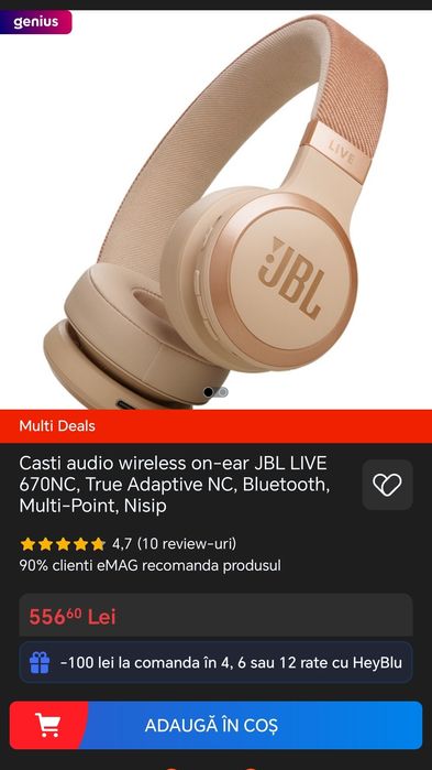 Jbl live 670nc, nou, sigilat