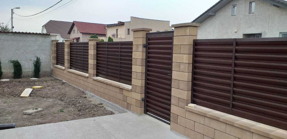 Garduri de diferite modele (jaluzele, sipca metalica, plasa tabla BCA)