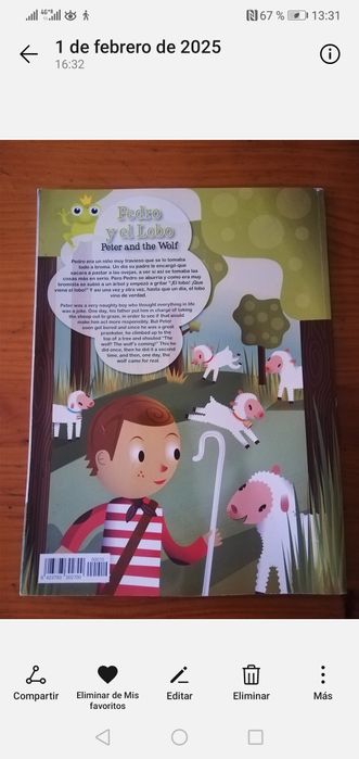 Дестки книжки на английски и испански език