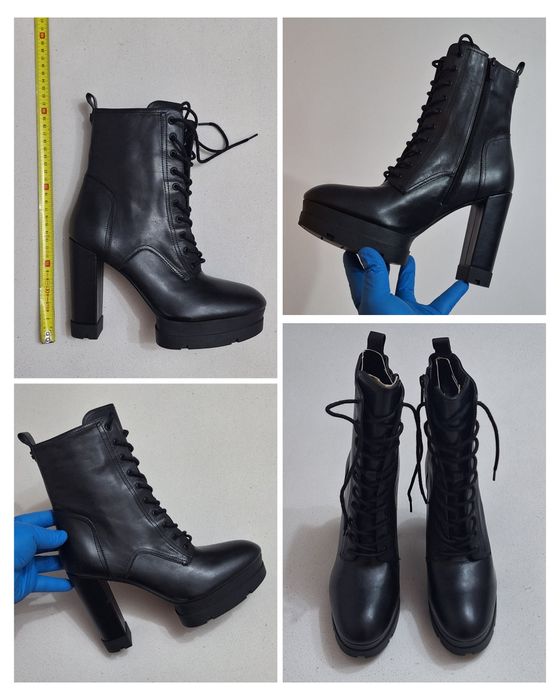 GUESS ghete damă Bills Noi, boot, cizme originale Guess din piele naturală, Nr. 41 EU