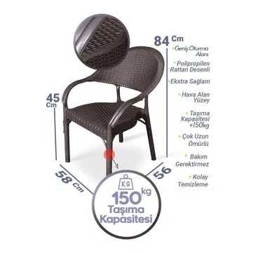 Комплект лукс маса + 6 или 4 стола ратан 4 цвята и размери маси мод.13