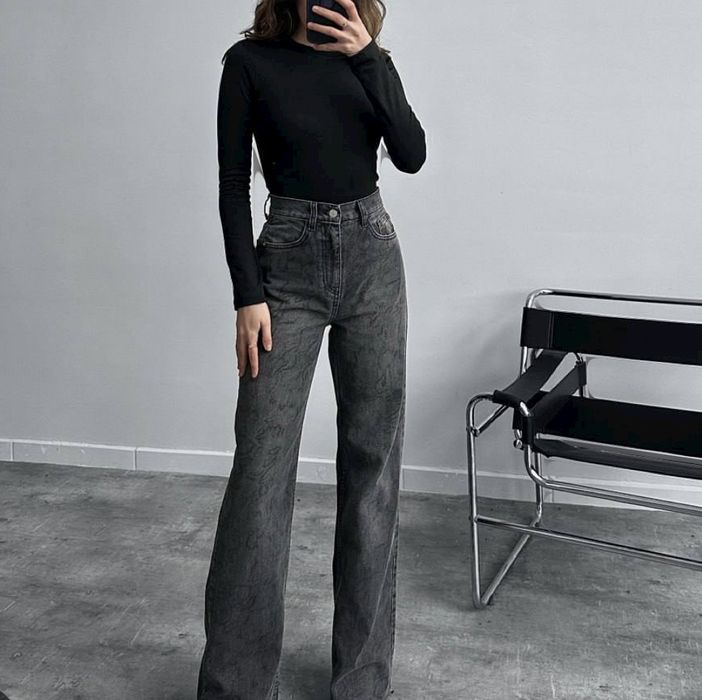 джинсы клеш