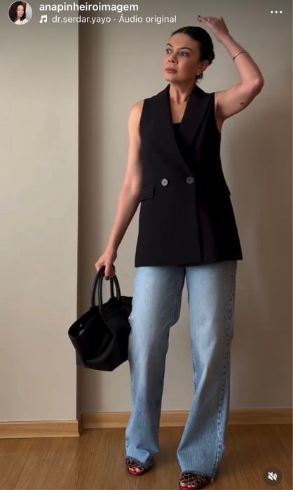 Черен елек hm zara mango