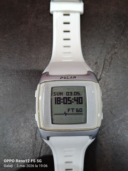 Polar FT60 ceas electronic  alb
