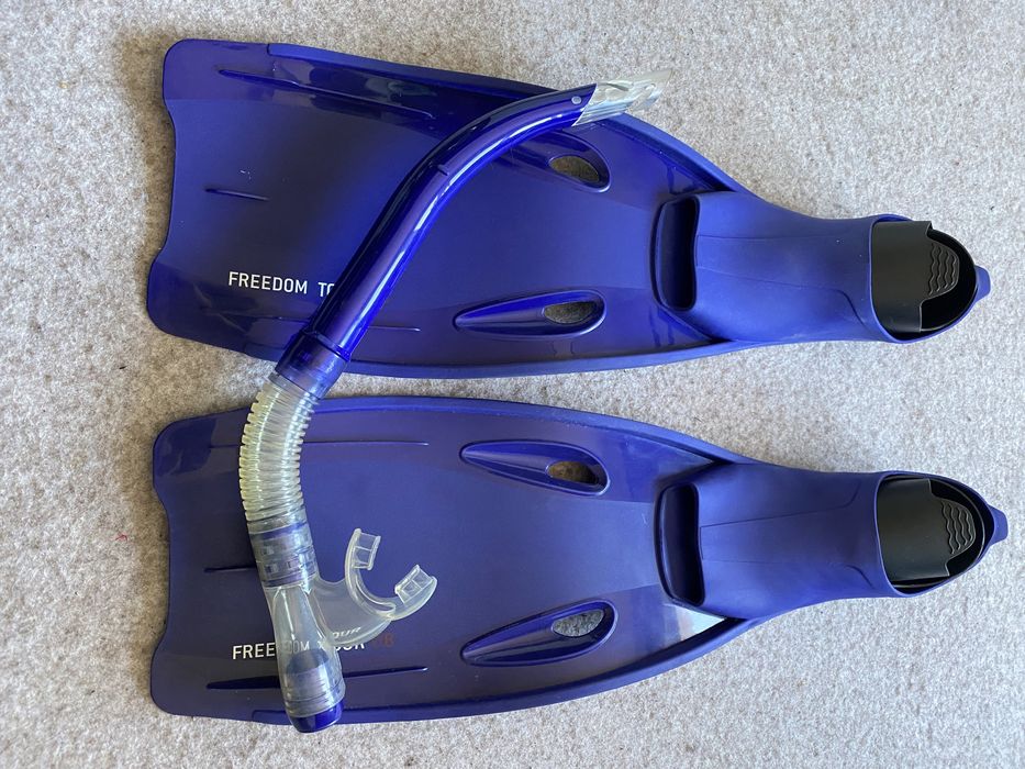 Set Labe de înot si tub respirat, pentru scuba.