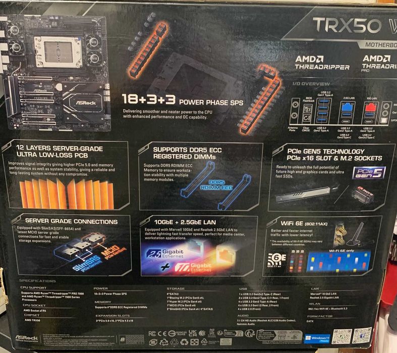 Hope Amanet P3 Placa de baza ASRock TRX50 WS- TRX50 NOU