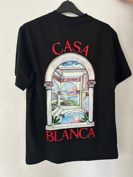 Tricou Casablanca Negru Bărbați Nou S XXL Fashion Premium