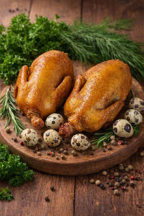 Капченные перепелки домашние