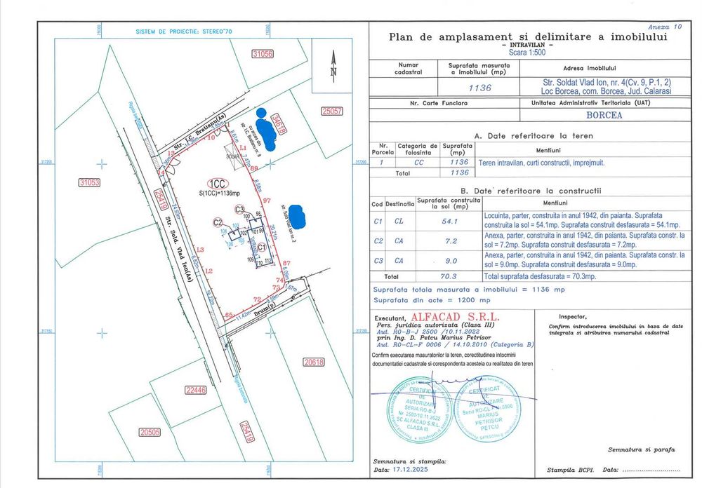 vand teren intravilan Borcea