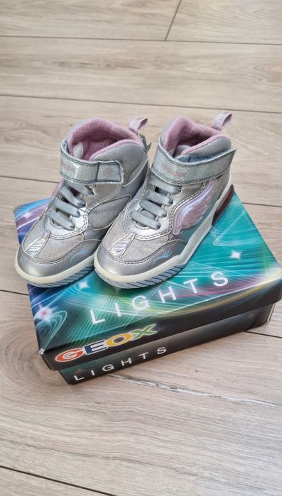 Sneakers Adidași Geox argintiu/ roz unicorn 26