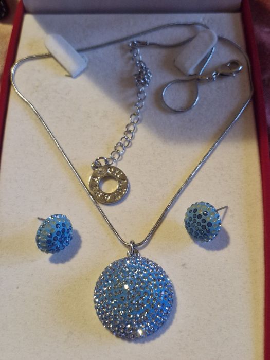 Set cercei lant si pandantiv argint