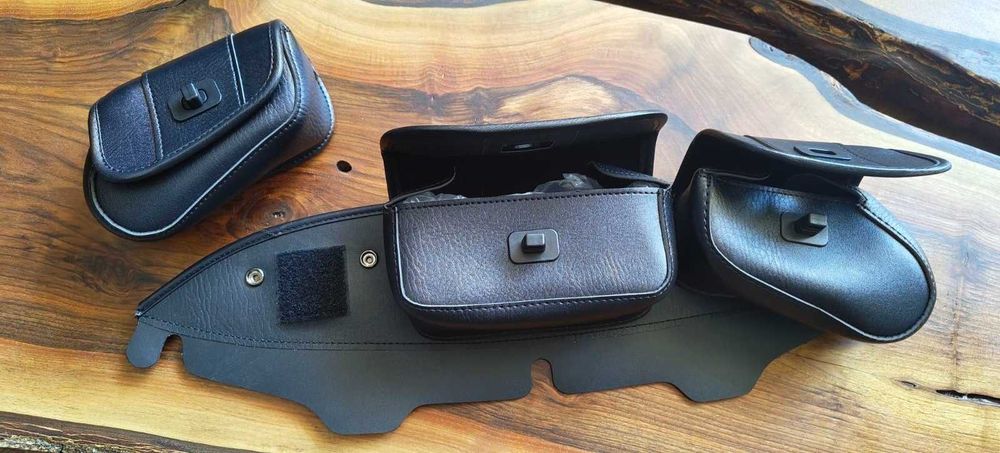 мото аксесоар чанта за инструменти с 3 джоба за чопър fairing batwing