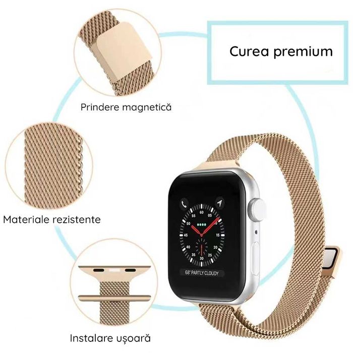 Curea APPLE Watch Ultra SE/8/7/6/5/4/3/2/1 49mm 45mm 44 42 41 40 38 mm