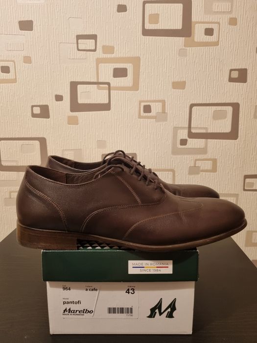 Pantofi piele maro Marelbo, 43