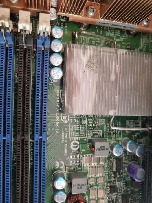 Placa de baza Intel S5000PAL, 2x771, DDR2