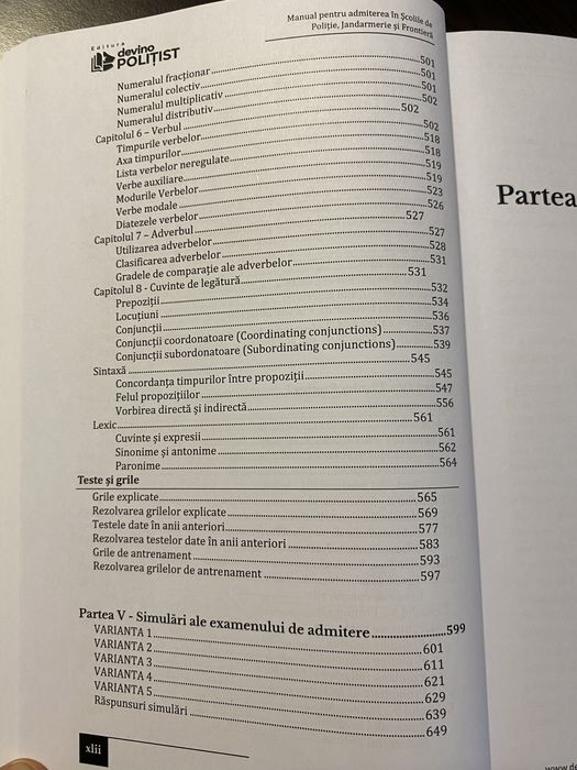 Manual Devino Politist școli de politie , jandarmerie si frontieră