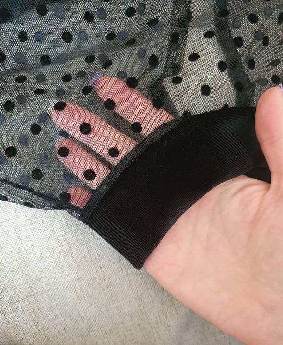 Черна рокля плюш