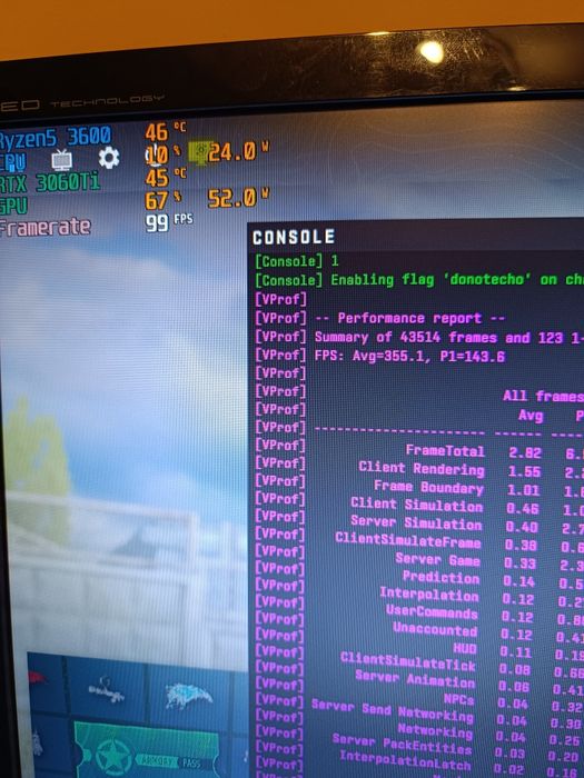 PC gaming NOU! Ryzen 5 3600 / RTX 3060 Ti Gigabyte Aorus Master / 16GB RAM / SSD NVMe 500 Gb / 350 FPS in Cs2 in FHD