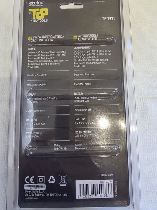 Cleste ampermetric digital ETELEC