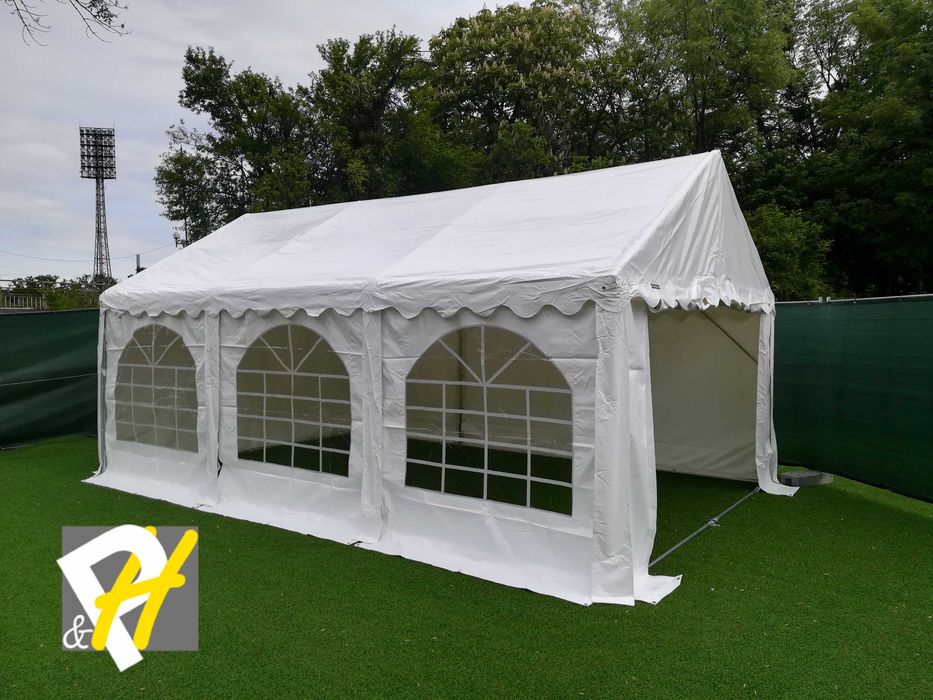 Шатра 3X8 м PROFESSIONAL - 50мм тръби, 100% водоустойчив PVC 550 гр/м2