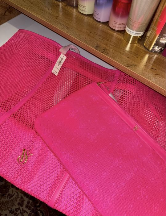 Пляжная сумка с косметичкой Victoria’s Secret original