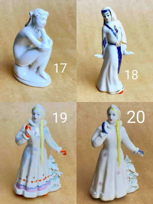 Фарфоровая статуэтка девушка лфз зхк Дулево гжель ТФЗ