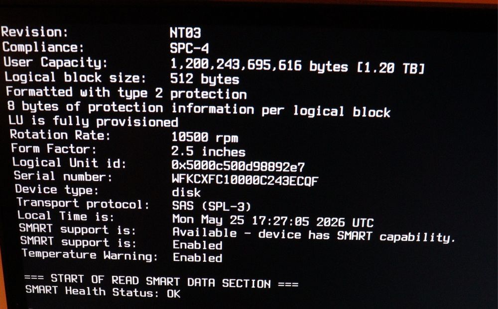 Harddisk Server Sas 2.5" Seagate 1.2Tb 10k 12G 128Mb ST1200MM0039