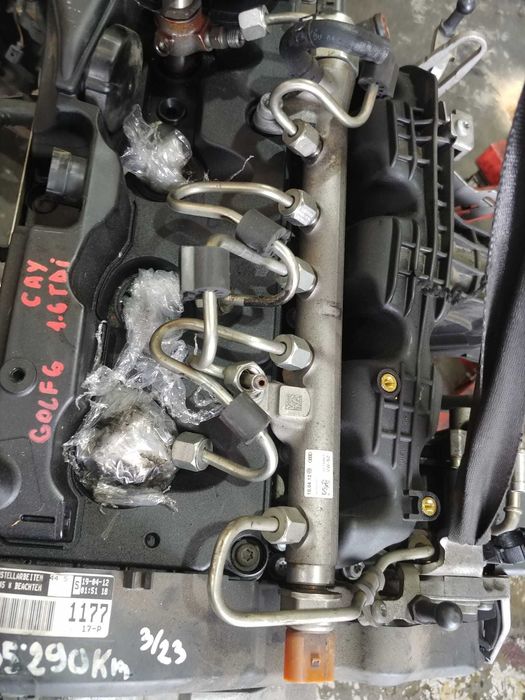 rampa injectoare cay 1.6 tdi audi a3 8p vw golf 6 touran 1t3 polo 6r seat ibiza 5 skoda superb 2 03l089h