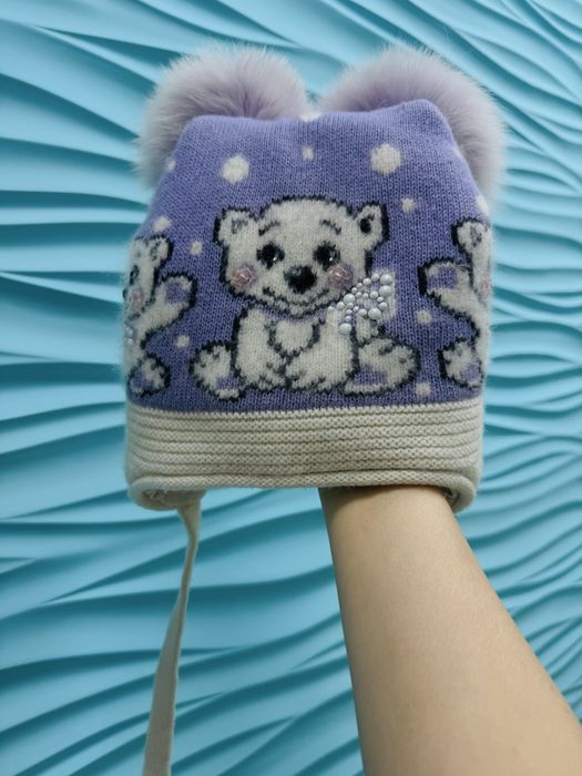 Шапочки беретки,манежки для девочек