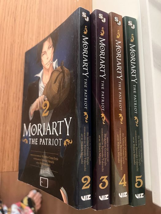 Manga books Demon Slayer, BlueLock, One Punch Man, DragonBall and Moriaty