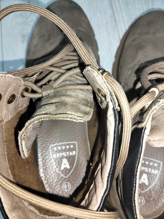 кожаные демисезонные ботинки