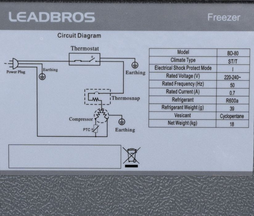 Морозильник leadbros