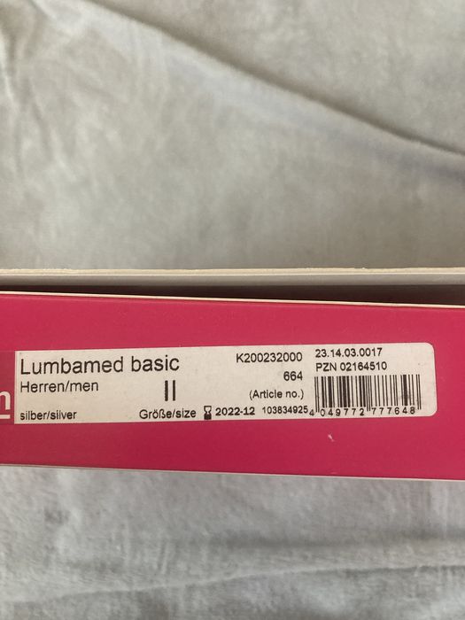 Vand centura lombara