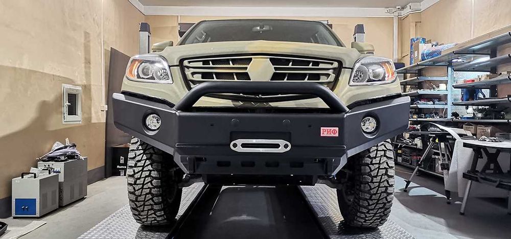 Бампер РИФ силовой передний JAC T6