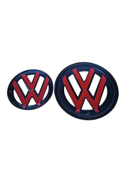 Set 2 Embleme Fata Spate Negru Lucios Volkswagen Passat CC NFL 2008-12