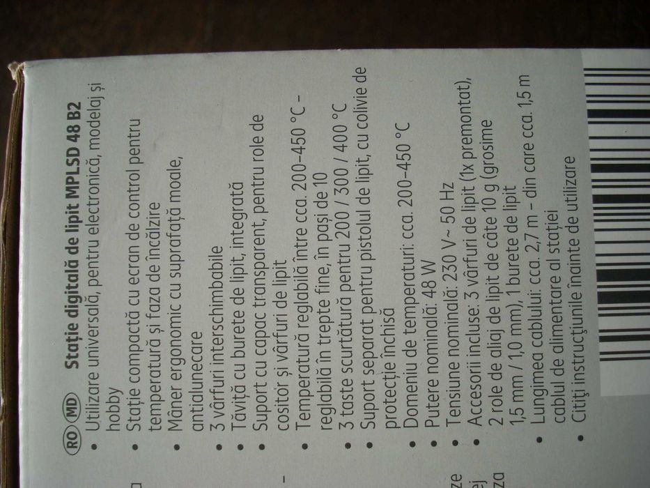 Statie de sudura termostatata, afisaj si control al fazei de încalzire