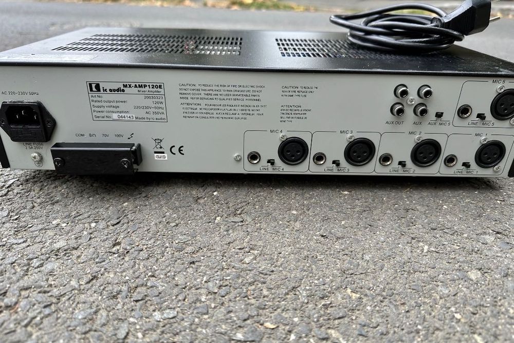 Mixer-Amplificator Linie Profesional IC Audio MX-AMP120E