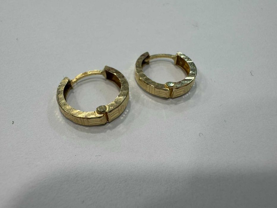 Златни обеци Халки 14К- 1,16гр