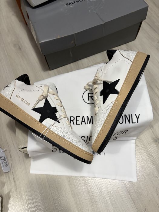 Golden Goose Ball star black white 38