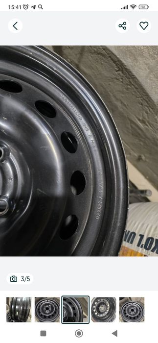 Диски родные Gm на Chevrolet Лассети(Джентра)стальные R15.