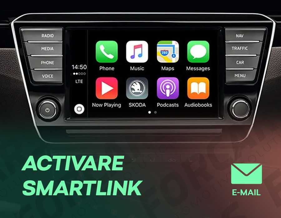 Licență ŠKODA SmartLink Activare Apple CarPlay și Android Auto