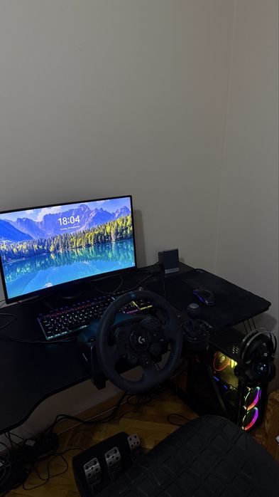 Волан Logitech G923 + скоростен лост – ТОП Състояние