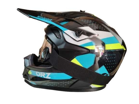 Каска Крос/Атв/Мотор с Очила ORZ комплект 4-ри цвята