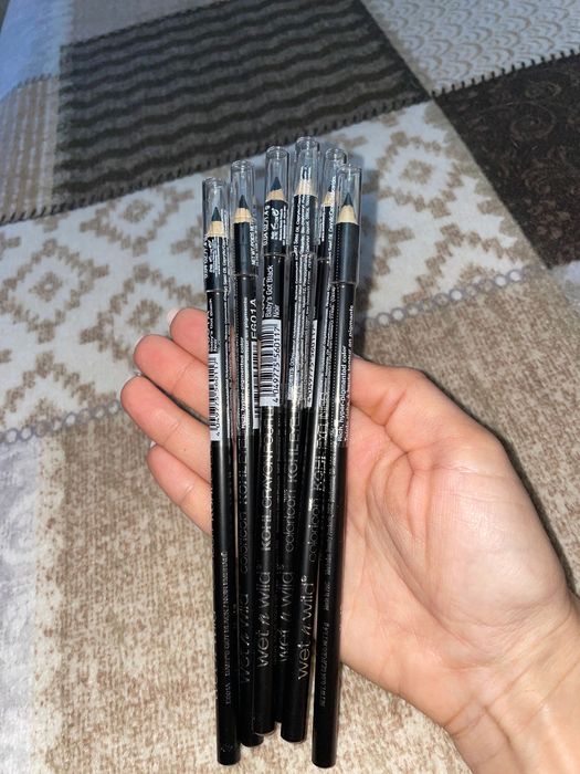 Черен молив за очи - 6 бр.