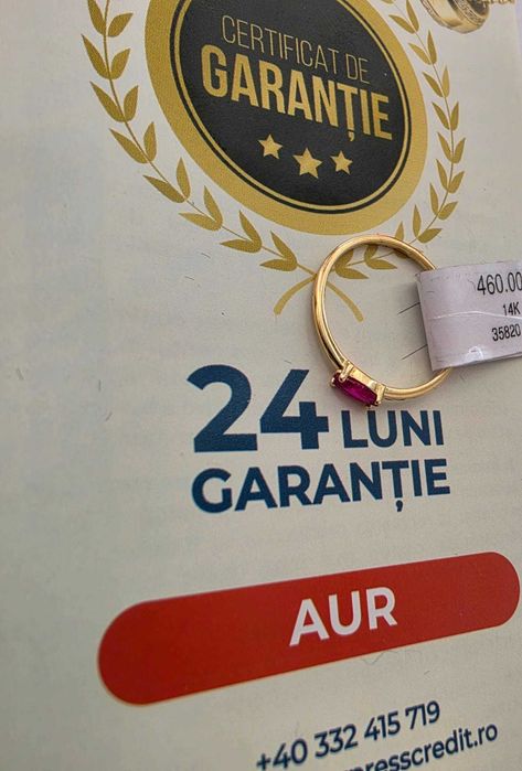 Inel Aur 14K 1.02g (AG35 B:35820.8) Garantie 2 Ani!