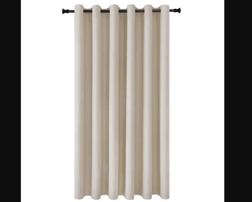 Perdea Opacă Termică Blackout Bej, 243x254cm & 90x90