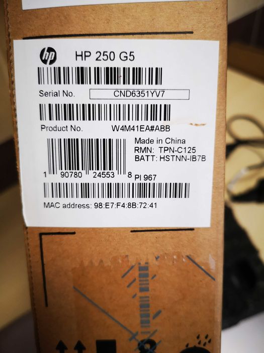 Laptop HP 250G5 i5,15.6FHD,8GbDDR4,SSD256GB,AMD RadeonR5M430 2GB,Win10