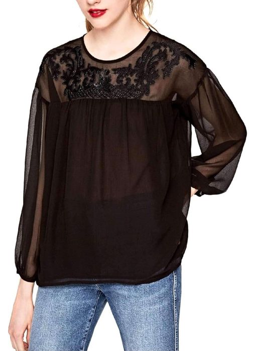 Нова! Риза Pepe Jeans London -Блуза Opium с мъниста