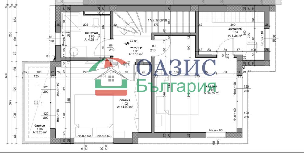 2-етажна къща с 2 спални,Виктория Роял Парк,Поморие,Област Бургас-116,61 кв. м.,